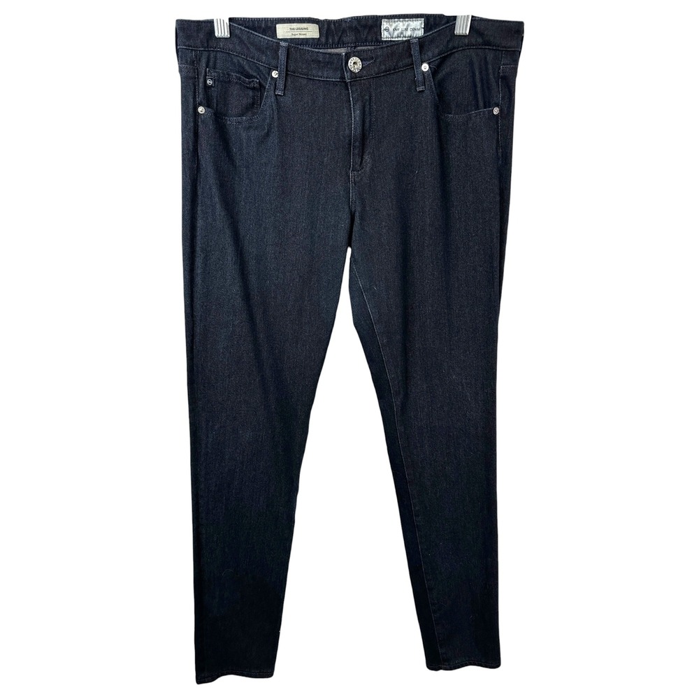 AG Adriano Goldschmied Size 32R Jeans The‎ Legging Skinny Knit Luxe Mid Rise 586